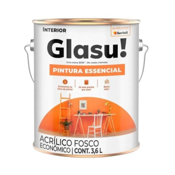 TINTA ACRILICO FOSCO GLASU PINTURA ESSENCIAL 3,6L
