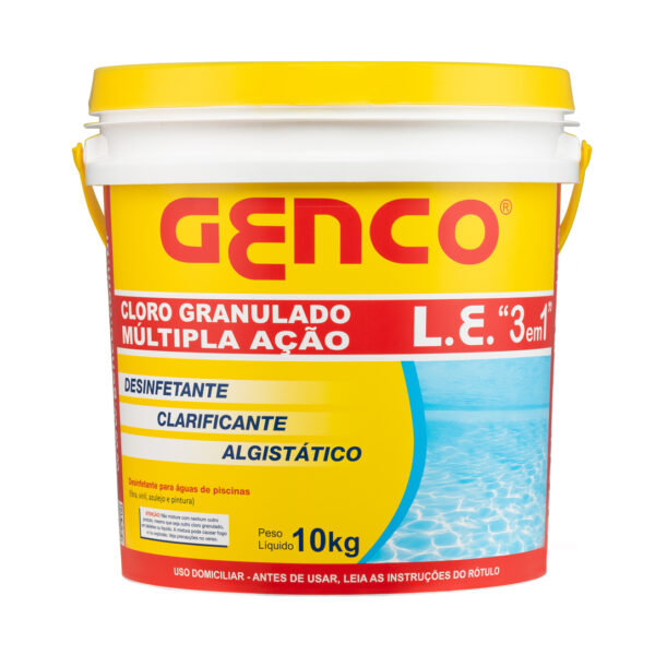Cloro L.E. Granulado Múltipla Ação 10KG Genco