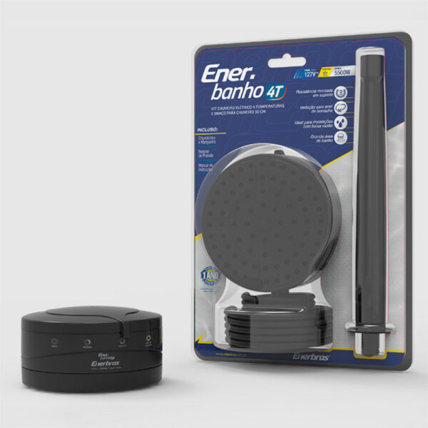 Kit Enerbanho 4T 5500W 127V Preto K3401-E/P4 Enerbras